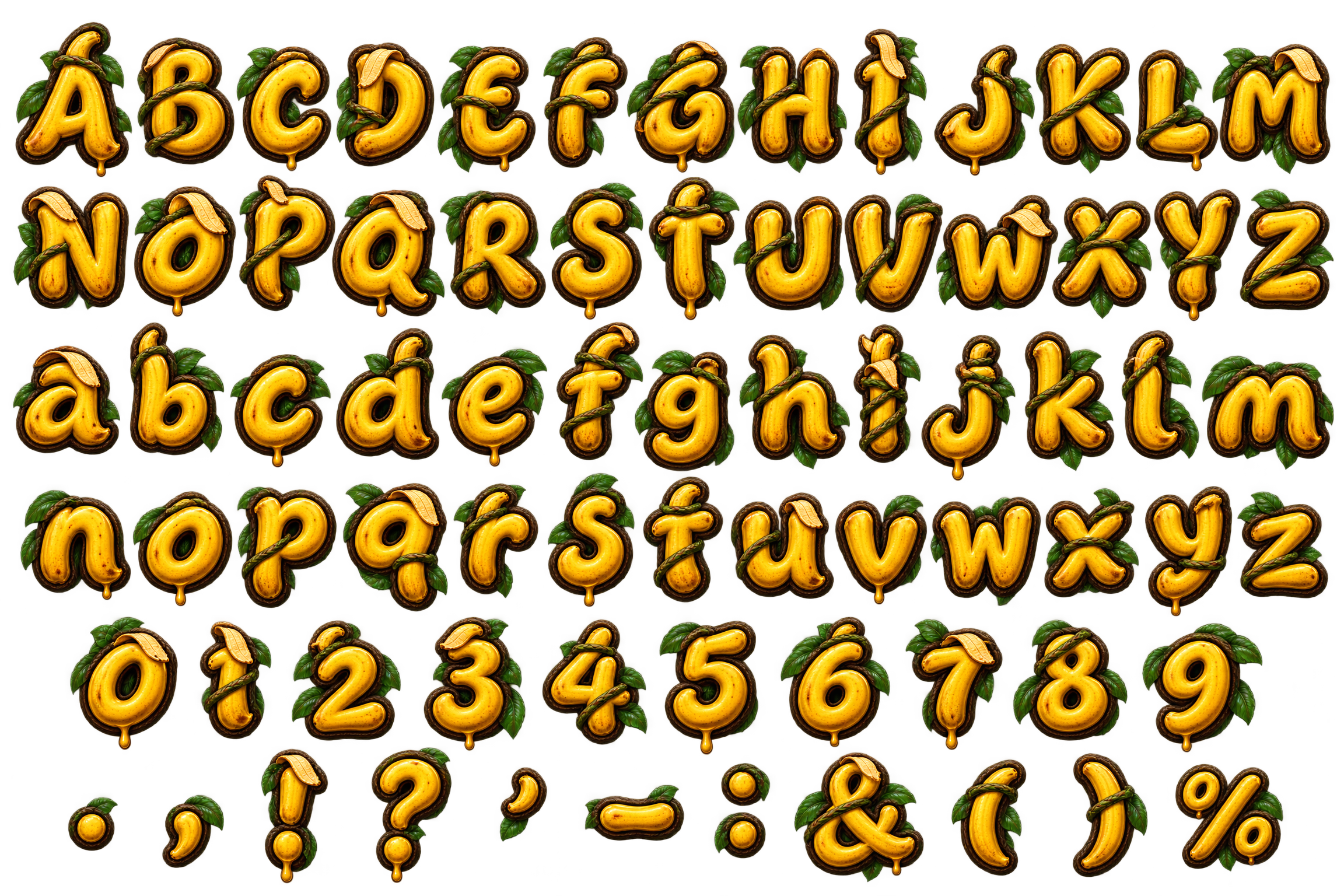 Complete Banana Gorilla character sheet
