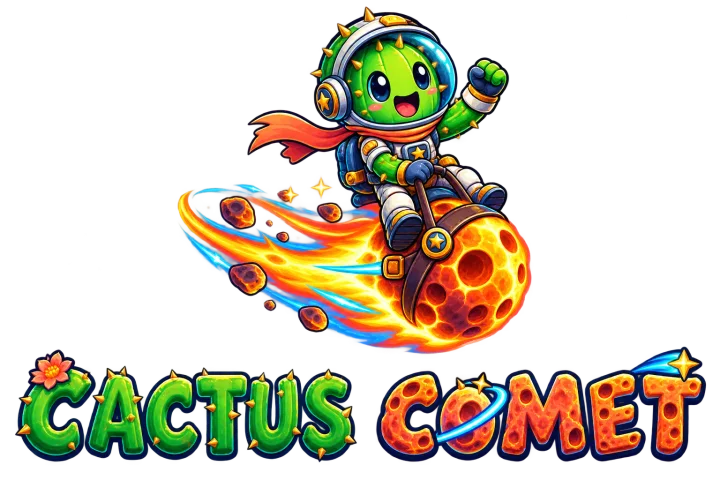 Original Cactus Comet lettering artwork